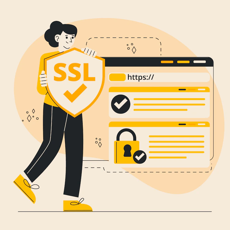 dibujo certificado ssl para página web